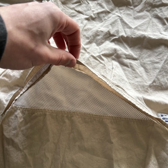 Columbia PFG Button Up Shirt Mens XL Tan Nylon Fishing Short Sleeve Outdoors - Picture 6 of 8